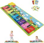 FOKI Floor Piano Mat for Toddlers, Sensory Educational Dancing Musical Keyboard Carpet Toy, Animal Sounds Touch Playmat Blanket, for 1 to 5 Years Old Boy and Girl - Image 2