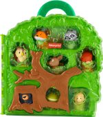 Fisher-Price Little People Toddler Toy Forest Friends Carry Case Playset with Animal Figures for Pretend Play Kids Ages 1+ Years - Image 2