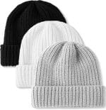 Glooarm 3 Pack Baby Beanie Knit Toddler Beanie Hat Hip-Hop Baby Acrylic Bonnet Infant Cozy Hat for Boys Girls, 0-5 Years - Image 2