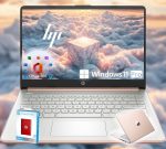 HP 14 Ultrabook • Intel 4-Core CPU • Limited Edition with Microsoft 365 • 32GB RAM • 1.6TB Storage (128GB OnBoard withHP 512GB P500 Portable SSD + 1TB OneDrive) • Win11 Pro • Rose Gold (Renewed) - Image 2