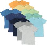 HonestBaby Unisex-Baby 5-Pack Short Sleeve T-Shirts 100% Organic Cotton Baby, Toddler, Little Kid, Boy, Girl, Unisex - Image 2