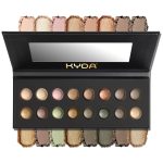KYDA 16 Colors Baked Eyeshadow Earth Palette, Neutral Earthy Tones Baked Powder Palette with Matte Shimmer Finish, Rich Buildable Pigments, Soft Blendable Creamy Texture, Crease-proof - Image 2