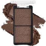 KYDA 2 Colors Brown Shimmer Eyeshadow Palette, Double Colors Pearl Eye Shadow for Women, High Pigment Sparkling Metal Glitter Eyeshadow, Lasting Waterproof Glitter Eyes Makeup, Vegan - Image 2