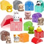 Learning Toys for 1,2,3 Year Old Toddlers, 20Pcs Farm Animals Toys Montessori Counting, Matching & Sorting Fine Motor Games, Christmas Birthday Easter Gift for Baby Boys Girls Age 12-18 Months - Image 2