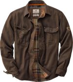 Legendary Whitetails Men's Flannel Lined Shirt Jacket Waxed Cotton Water Resistant - Image 2