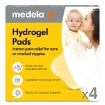 Medela Hydrogel Pads, Instant Pain Relief for Cracked or Sore Nipples from Breastfeeding and Pumping, Cooling Moisture Supports Natural Healing, Pack of 4 - Image 2