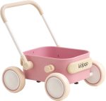 PULA Baby Push Walker with Wheels Toddler Wagon for First Learner Baby Toys 6-12 Months, 1 Year Old Birthday Gifts, Indoors and Outdoors (Pink) - Image 2