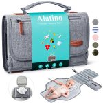 Portable Diaper Changing Pad for Baby, Detachable Travel Changing Pad with Baby Wipes Pocket, Gifts for Baby Shower, Newborn Girls and Boys (Grey) - Image 2