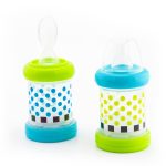 Sassy Baby Food Nurser – 4+ Months Set of 2- 4oz 100% Silicone Nipple and Spoon BPA-Free - Image 2