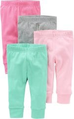 Simple Joys by Carter's Baby Girls' 4-Pack Pant - Image 2