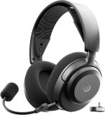 SteelSeries Arctis Nova 3P Wireless Multi-Platform Gaming Headset — Mobile App Control — 40 HR Battery — Neodymium Magnetic Drivers — 2.4GHz/Bluetooth — PS5, PS4, PC, Switch, Mobile — Black - Image 2