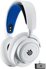 SteelSeries Arctis Nova 7P Wireless Multi-Platform Gaming Headset — Neodymium Magnetic Drivers — 2.4GHz + Bluetooth — 38Hr USB-C Battery — Gen2 AI Mic — PlayStation, PC, Switch, VR, Mobile - White - Image 2