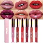 evpct 6Pcs Diamond Lip Gloss Matte to Glitter Liquid Lipstick Waterproof, Metallic Metal Shimmer Liquid Diamond Glitter Sparkle Sparkling Lipstick Lip Gloss Sets for Women Lips Kit, glitter+lipstick - Image 2