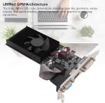 Tangxi GT210 Graphics Card, 1GB DDR3 64bit Gaming Graphics Card with HDMI DVI VGA Ports, PCIe 2.0, Supports DirectX10.1, with Cooling Fan for PC Desktop - Image 3