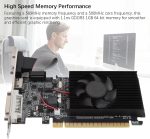 Tangxi GT210 Graphics Card, 1GB DDR3 64bit Gaming Graphics Card with HDMI DVI VGA Ports, PCIe 2.0, Supports DirectX10.1, with Cooling Fan for PC Desktop - Image 4