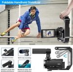5K Video Camera Camcorder, 10X Optical Zoom 48MP UHD 30FPS Vlogging Camera for YouTube, Photography Recorder Camera with 270° 3" Rotation Screen, Microphone, Stabilizer, Remote Control - Image 5