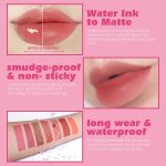 KIMUSE Water Gel Lip Tint 6 Colors Set, Highly Pigmented Long Lasting Moisturizing Glossy Lip Stains, Hydrate Lightweight Lip Gloss Makeup - Image 3