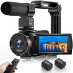 5K Video Camera Camcorder, 10X Optical Zoom 48MP UHD 30FPS Vlogging Camera for YouTube, Photography Recorder Camera with 270° 3" Rotation Screen, Microphone, Stabilizer, Remote Control - Image 2